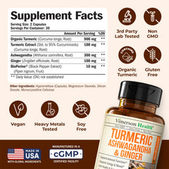 Vimerson Health ginger root image highlighting digestive comfort use.
