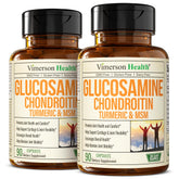 Vimerson Health Glucosamine Chondroitin MSM bottle front shows joint support formula