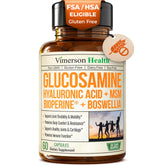 Vimerson Health Joint Support bottle label highlights key ingredients for daily mobility.