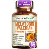 Vimerson Health melatonin capsules close-up highlighting sleep support