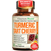 Vimerson Health Tart Cherry Capsules bottle front suggests daily mobility support.