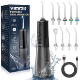 VIMMK Water Flosser front view shows portable cordless design for home use