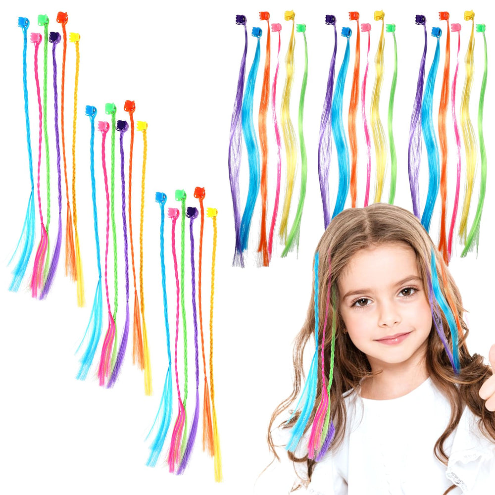 Vin Beauty 36-pack colored hair extensions in pink blue purple for vibrant everyday looks