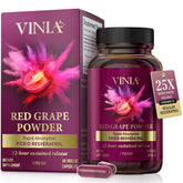 VINIA bottle front with capsules for daily cardiovascular support.