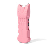 VIPERTEK stun gun with safety pin and LED flashlight in pink for quick defense.