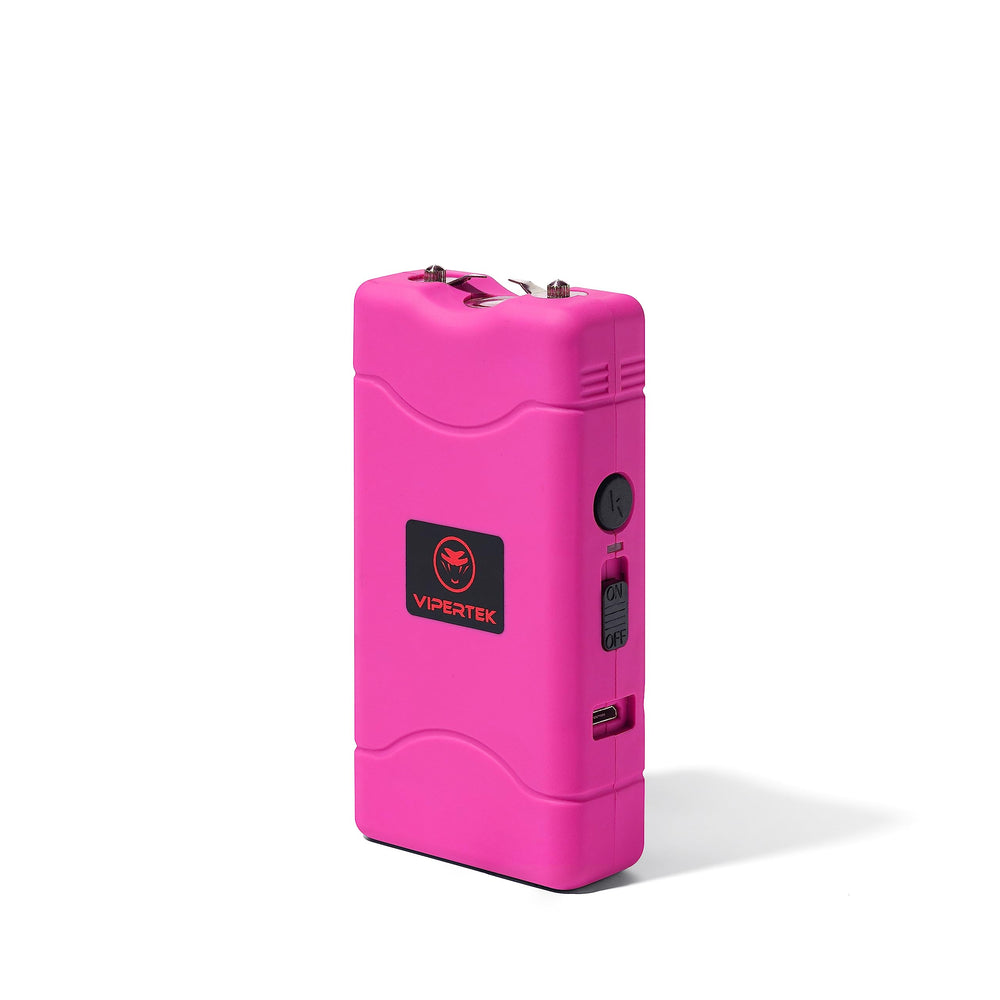 VIPERTEK VTS-880 pink front view shows compact self-defense device for quick access