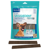 Virbac CET VeggieDent FR3SH chews in bag for extra small dogs.