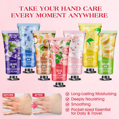 VISCOO Cherry Blossom Hand Cream fragrance with quick absorption for smooth skin.