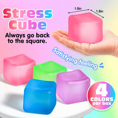 Viscoo pink stress cube highlighting color variety for engaging break moments.