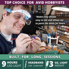 Vision Aid Expert Edition LED light on for clear illumination