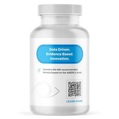 Vision Protection AREDS 2 capsules closeup highlights easy-to-swallow softgels for daily use.
