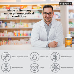 VISPURA label detail highlights full B vitamin blend.