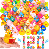 VISRIE 120-pack ducks with variety designs for engaging bath time play