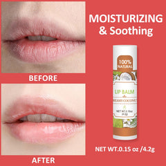 VISRIE strawberry flavor lip balm tube with fruity scent and soft lips