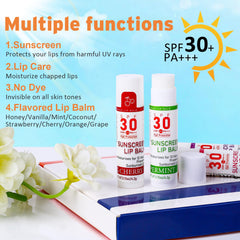 VISRIE SPF 30 lip balm mint flavor for on-the-go lip care