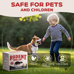 VistaZync long-lasting peppermint scent provides ongoing deterrence