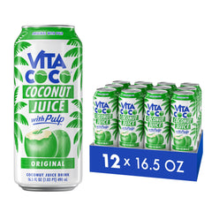 Vita Coco Coconut Juice Original with Pulp can front for on-the-go hydration