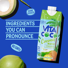 Vita Coco tetra Pak packaging emphasizes freshness and storage convenience.