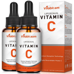 Vitablosom liposomal vitamin C 2000mg bottle closeup highlighting packaging and immune-support focus.