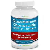 VitaBreeze glucosamine-chondroitin-msm-turmeric bottle label showing joint support blend.