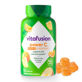 Vitafusion Extra Strength Power C gummies bottle for daily immune support.