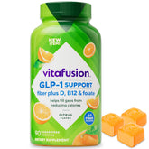 Vitafusion GLP-1 Support gummies Citrus bottle with a 90-count supply for daily use.