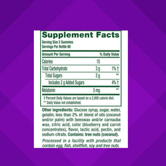 Vitafusion melatonin gummies neatly arranged for easy nightly use