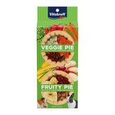 Vitakraft Veggie & Fruity Pie Treat front view, tasty small-pet reward.