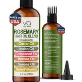 VITAL AFFAIR rosemary oil bottle supports scalp nourishment for a healthier look.