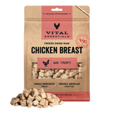 Vital Essentials freeze-dried chicken breast dog treats bites — protein-packed for training