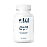 Vital Nutrients Adrenal Support bottle front with a clean label for trusted stress support.