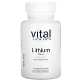 Vital Nutrients Lithium Orotate bottle front view for daily balance.