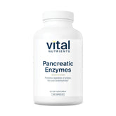 Vital Nutrients Pancreatic Enzymes bottle promotes digestive support during meals