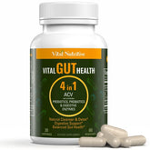 Vital Nutritive Vital Gut Health bottle front showing a 4-in-1 formula for daily digestion