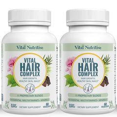 Vital Hair Complex bottle with capsules for healthier-looking hair