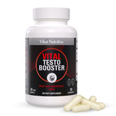 Vital Testo Support bottle front promoting daily energy and stamina.