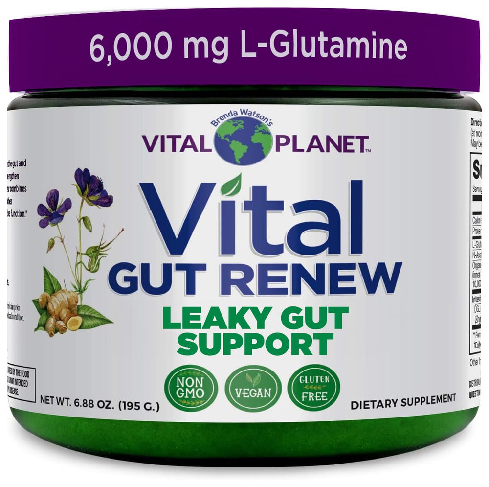 Vital Planet Vital Gut Renew bottle pour for quick mix and gut support