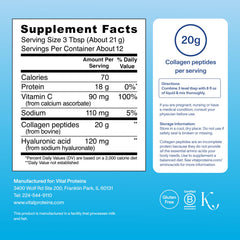 Vital Proteins Collagen Peptides Unflavored stirred into coffee for quick daily nutrition.