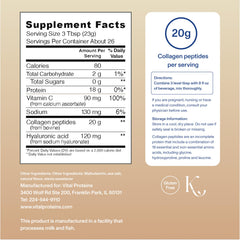 Vital Proteins Hyaluronic Acid boost bottle highlighting skin hydration support.