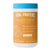 Vital Proteins Pumpkin Spice Collagen Peptides bottle on counter for daily beauty support
