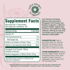 Vital Source Nutrition Made in USA gummies for a month-long balance and comfort.