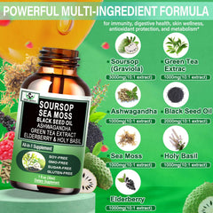 Vita Letuo Soursop Drops label closeup highlighting pure ingredients