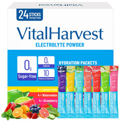 VitalHarvest Lemon Lime electrolyte packet for fast hydration during workouts