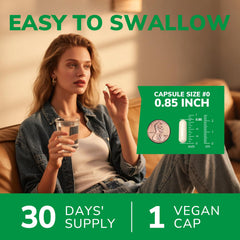 Vitalibre bottle label communicates vaginal health support and gut balance.