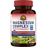 Vitalitown Magnesium Complex bottle front with vegan formula for clean daily support