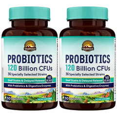 Vitalitown Probiotics 120Billion CFUs bottle supports daily gut balance