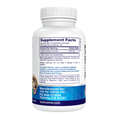 Vitality Span Oyster Extract capsules close-up, emphasizing purity