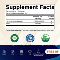 Vitamatic Lactobacillus Gasseri 12B capsules close-up for easy daily use