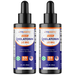 Vitamatic melatonin 20mg liquid drops bottle for high potency