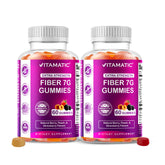 Vitamatic Prebiotic Fiber Gummies bottle—soft chewables for convenient daily fiber intake.